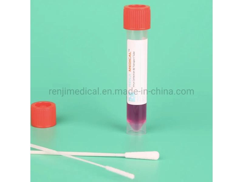 Tube médical jetable pour le transport de virus avec milieu d'extraction