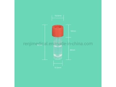 Tube médical jetable pour le transport de virus avec milieu d'extraction