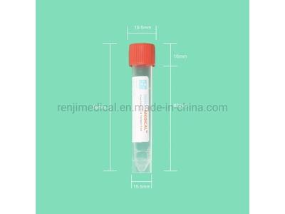 Tube médical jetable pour le transport de virus avec milieu d'extraction