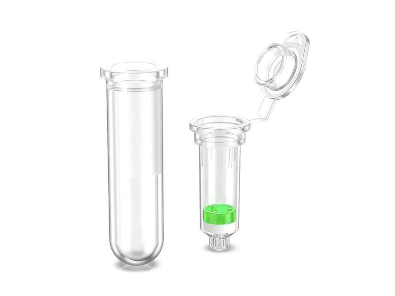 Tube d'Extraction en Plastique pour Purification par Filtre ADN et ARN pour Fournitures Médicales
